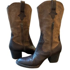 Born Brown Heeled Boots